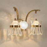 Proudome 3 Color Mode LED Wall Light | Modern Decorative Dual Glass Wall Sconce - Image 5
