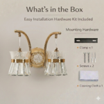 Proudome 3 Color Mode LED Wall Light | Modern Decorative Dual Glass Wall Sconce - Image 8