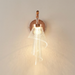 Proudome Rose Gold Acrylic LED Wall Light | 3-in-1 Color Mode Designer Wall Sconce - Image 5