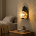 Proudome Luxury Decorative Glass Globe Wall Light | Designer Black Wall Sconce for Modern Interiors (G9 Bulb Included) (Copy) - Image 3