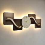 Proudome LED Wall Décor Light with Clock | Modern Decorative Wall Art for Living Room & Bedroom - Image 4