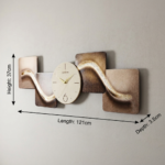 Proudome LED Wall Décor Light with Clock | Modern Decorative Wall Art for Living Room & Bedroom - Image 6
