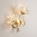 Proudome Crystal Flower Wall Light | Decorative Wall Lamp with G9 Bulb Included - Image 4