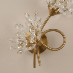 Proudome Crystal Flower Wall Light | Decorative Wall Lamp with G9 Bulb Included - Image 5
