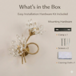Proudome Crystal Flower Wall Light | Decorative Wall Lamp with G9 Bulb Included - Image 7