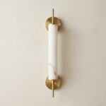 Proudome 3 Color Mode LED Wall Light | Modern Marble Effect Decorative Gold Wall Lamp - Image 2