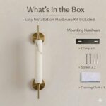 Proudome 3 Color Mode LED Wall Light | Modern Marble Effect Decorative Gold Wall Lamp - Image 8