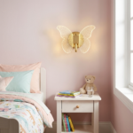 Proudome 3 Color Mode LED Butterfly Wall Light | Acrylic Decorative Wing Design Gold Wall Lamp - Image 3