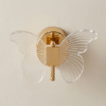 Proudome 3 Color Mode LED Butterfly Wall Light | Acrylic Decorative Wing Design Gold Wall Lamp - Image 2