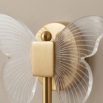 Proudome 3 Color Mode LED Butterfly Wall Light | Acrylic Decorative Wing Design Gold Wall Lamp - Image 6