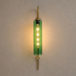Proudome Green Glass Wall Light | Modern Decorative Metal Wall Lamp (Bulb Not Included) - Image 4