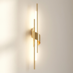 Proudome 3 Color Mode LED Wall Light | Modern Linear Gold Decorative Wall Lamp - Image 5