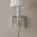 Proudome Crystal Wall Light with Fabric Shade | Luxury Decorative Indoor Wall Lamp (Bulb Not Included) - Image 5