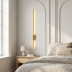 Proudome Gold Finish 3 Color Mode LED Wall Light | Modern Decorative Linear Wall Sconce - Image 3