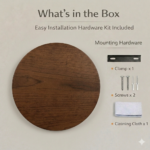 Proudome Wooden Finish LED Wall Light | Modern Round Indoor Outdoor Decorative Lamp - Image 8