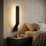 Proudome Black Marble Finish LED Wall Light | Modern Decorative Indoor Outdoor Wall Sconce - Image 3