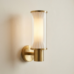 Proudome Modern LED Wall Light | Decorative Cylindrical Gold Wall Lamp
