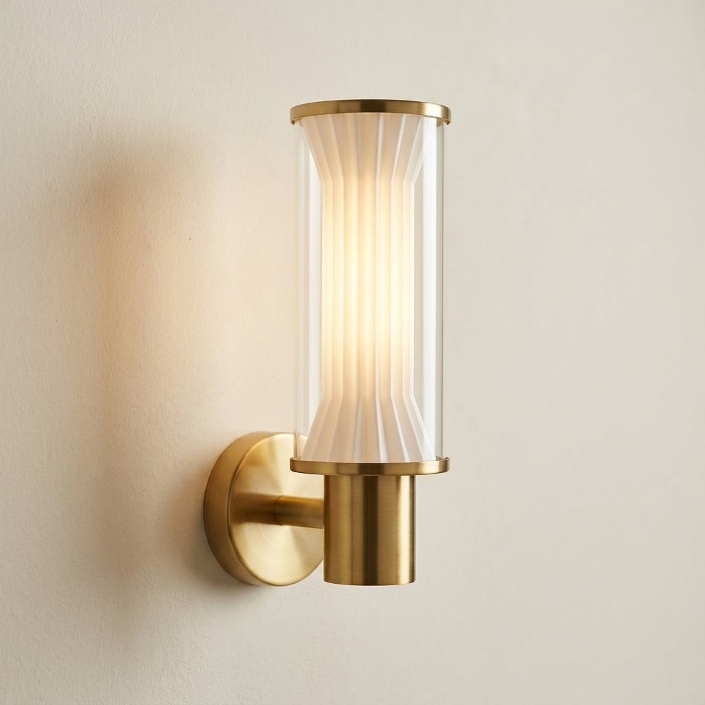 download - 2026-06-19T165625.605 Proudome Modern LED Wall Light | Decorative Cylindrical Gold Wall Lamp - Image 1