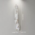 Proudome Marble Finish Metal LED Wall Light | Modern Designer Wall Sconce for Home Interiors - Image 7