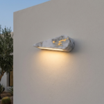 Proudome Marble Finish LED Wall Light | Modern Indoor Outdoor Decorative Wall Lamp - Image 3