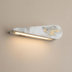 Proudome Marble Finish LED Wall Light | Modern Indoor Outdoor Decorative Wall Lamp - Image 4