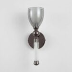 Proudome Smokey Glass LED Wall Light | Modern Decorative Wall Sconce - Image 3