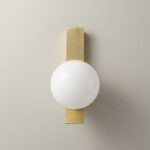 Proudome Fiber Globe Wall Light with G9 Bulb Included | Modern Gold Decorative Wall Sconce - Image 2