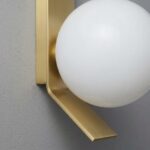 Proudome Fiber Globe Wall Light with G9 Bulb Included | Modern Gold Decorative Wall Sconce - Image 5