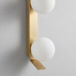 Proudome Double Fiber Globe Wall Light with G9 Bulb Included | Modern Gold Decorative Wall Sconce - Image 5