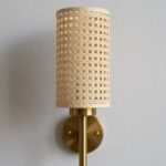 Proudome Modern Rattan Pattern Wall Light | Decorative Metal Wall Lamp | Indoor Designer Wall Sconce - Image 5